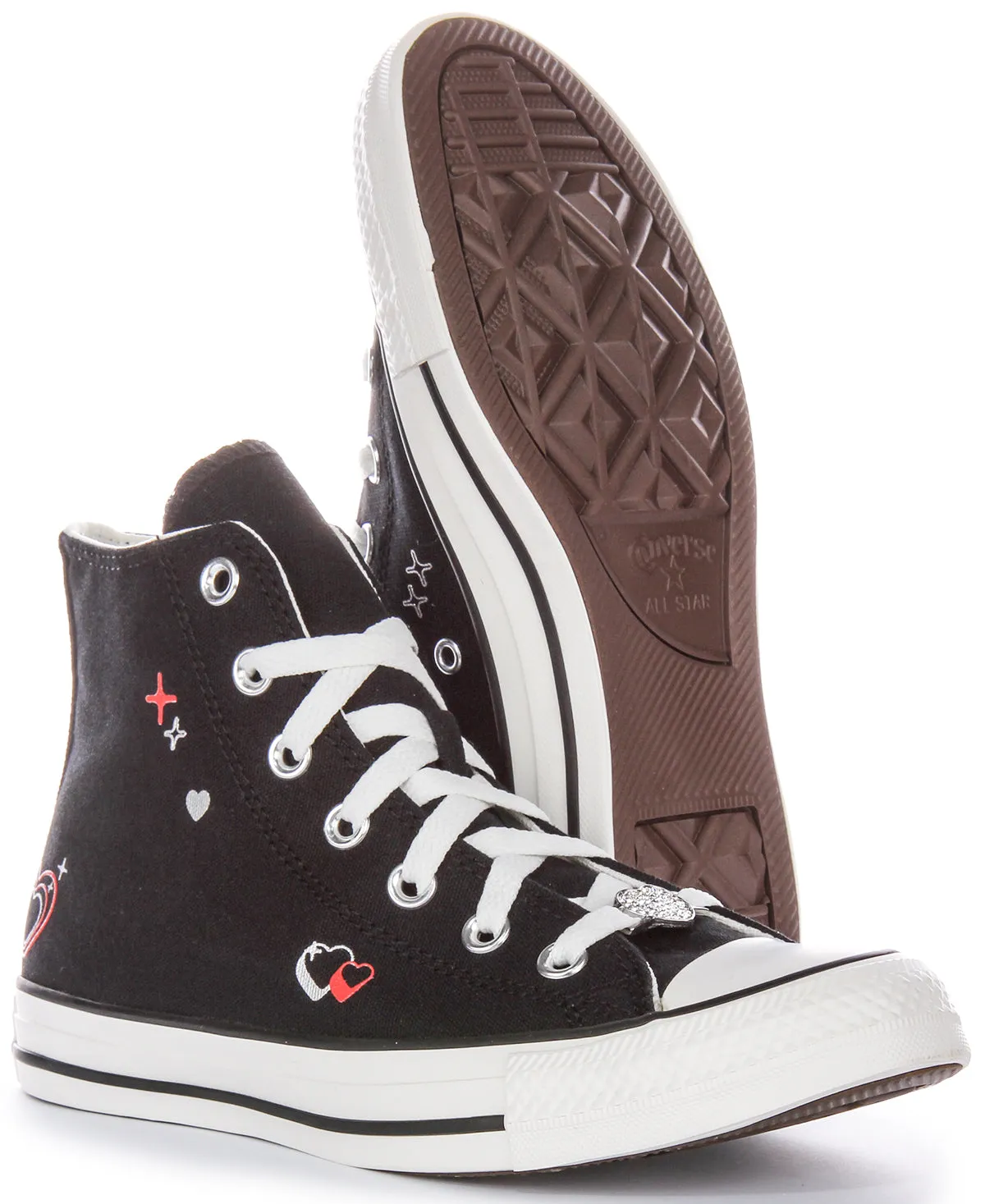 Converse All Stars 2K Heart A09116C En Noir Pour Femme Chaussures Converse