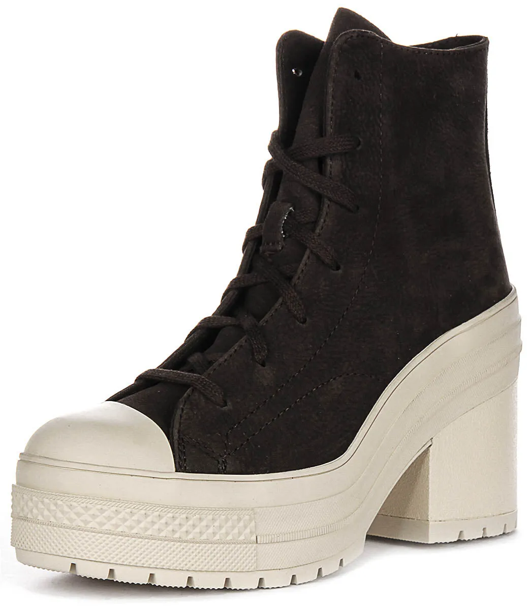 Converse Chuck 70 De Luxe Talon A11542C En Suédé Café Chaussures Converse