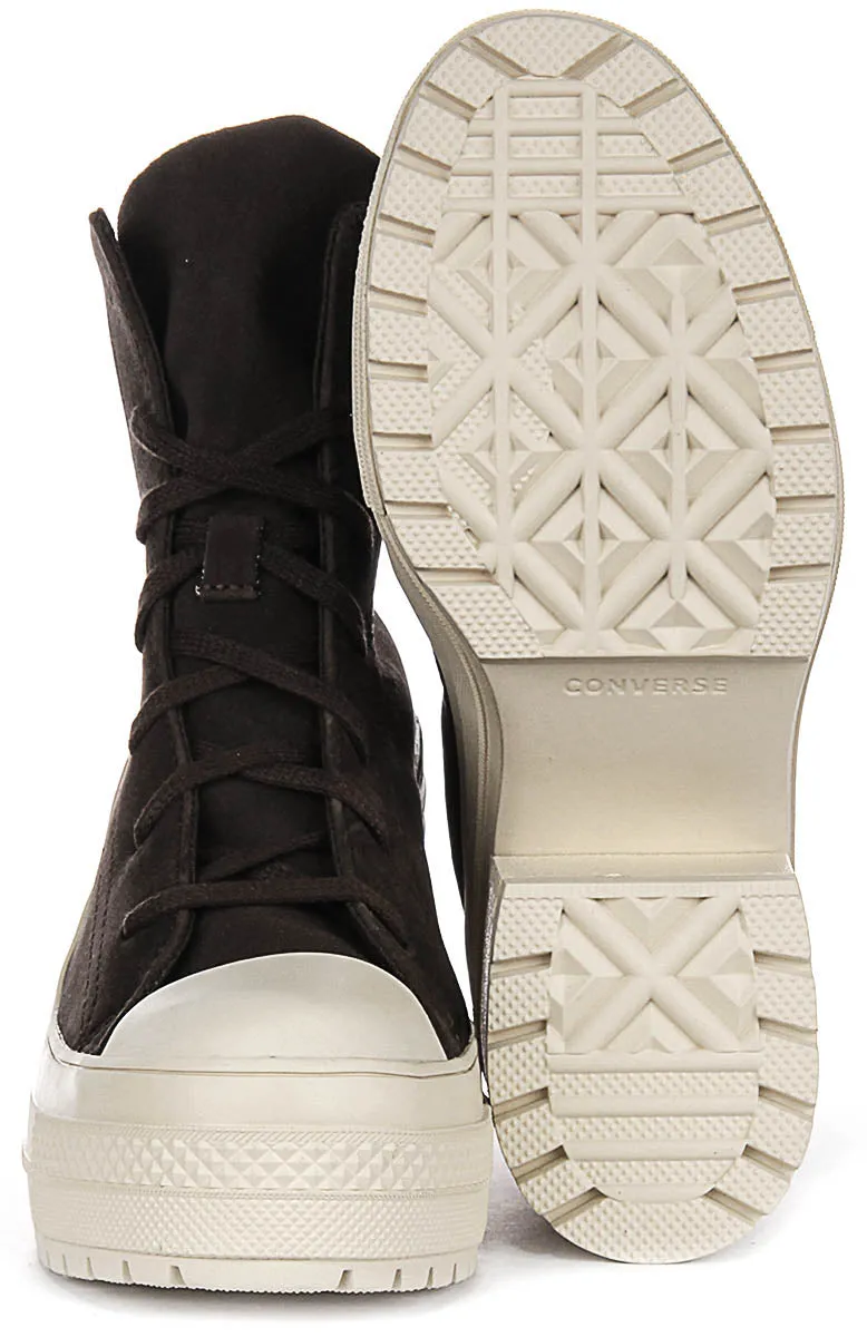 Converse Chuck 70 De Luxe Talon A11542C En Suédé Café Chaussures Converse