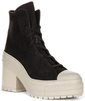 Converse Chuck 70 De Luxe Heel A11542C In Coffee Suede Shoes Converse