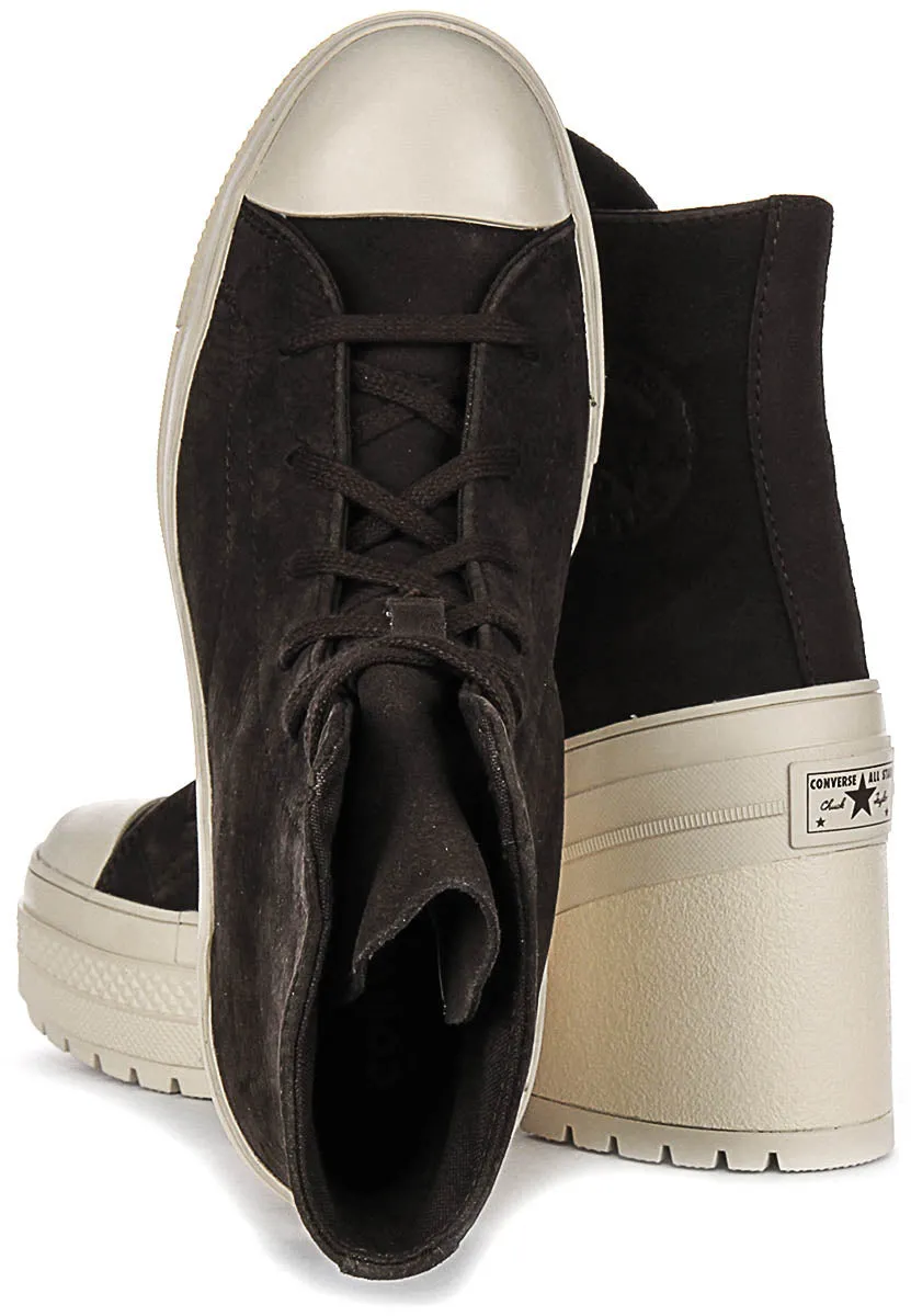 Converse Chuck 70 De Luxe Talon A11542C En Suédé Café Chaussures Converse