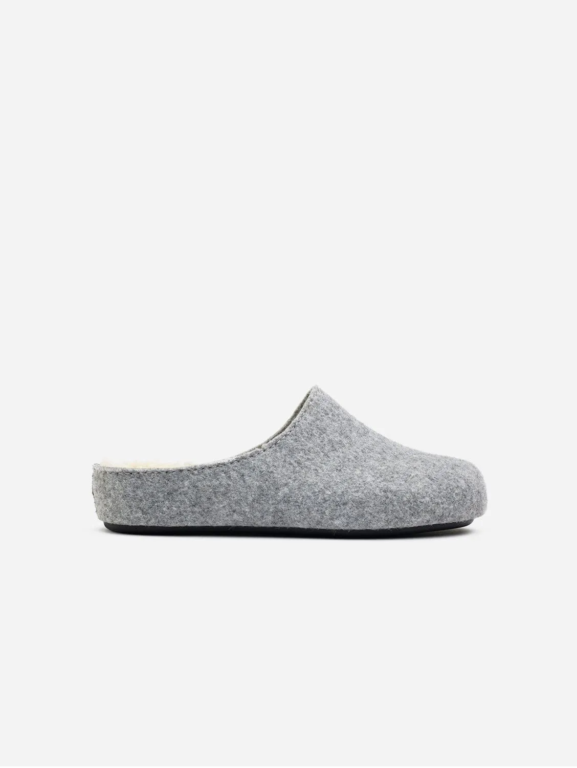Mules Végétaliennes pour Femmes Date | Gris Clair