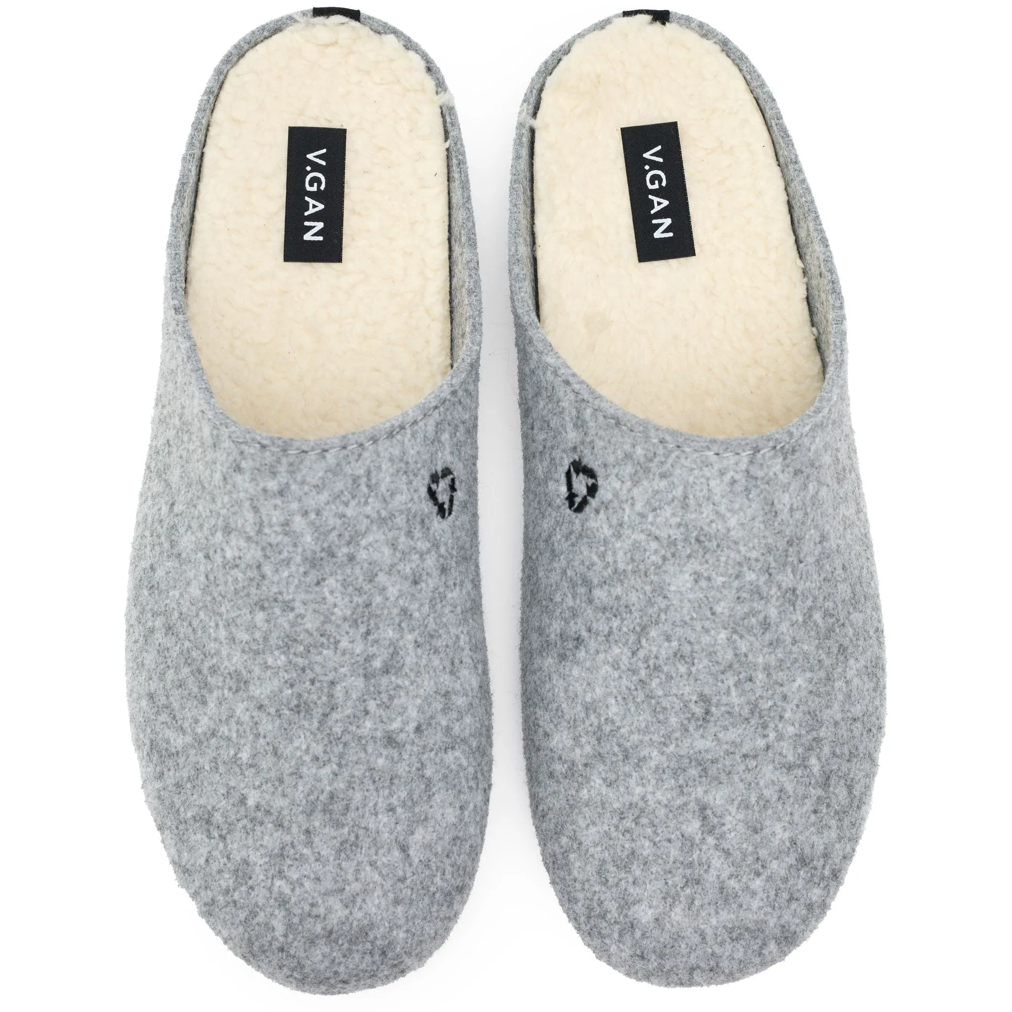 Mules Végétaliennes pour Femmes Date | Gris Clair