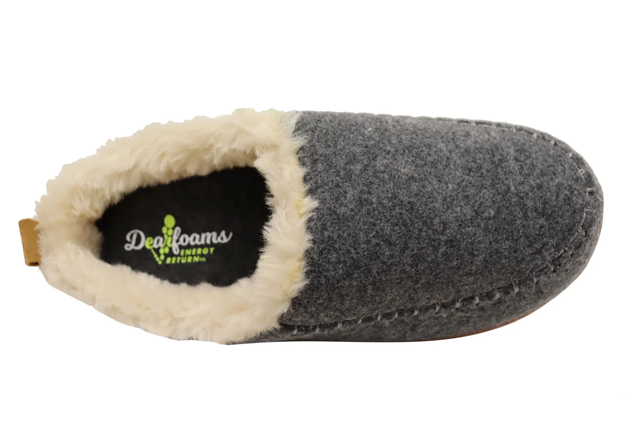 Dearfoams Chaussons confortables pour femmes à dos ouvert Bern Clog - Chaussures Dearfoams