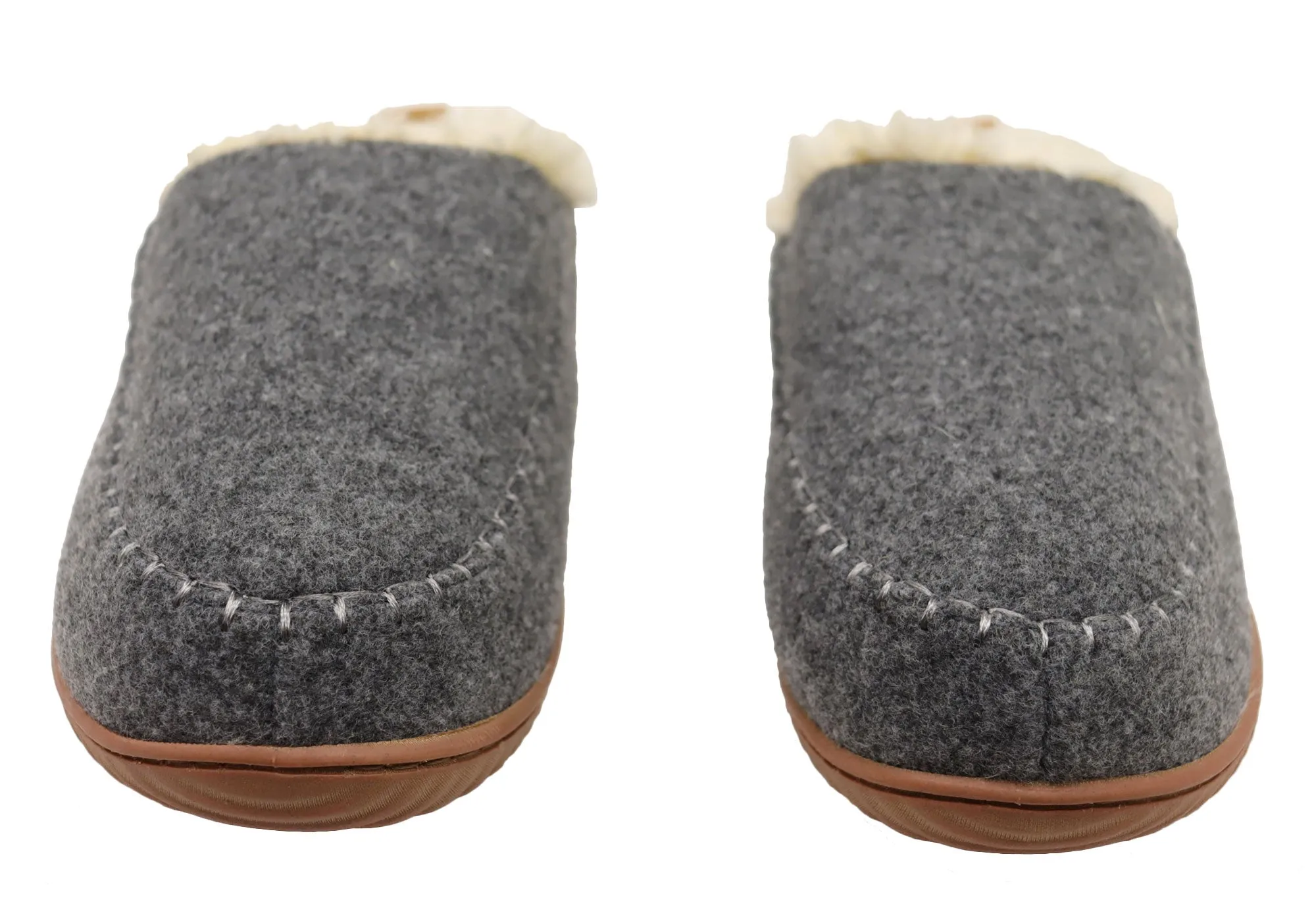 Dearfoams Chaussons confortables pour femmes à dos ouvert Bern Clog - Chaussures Dearfoams