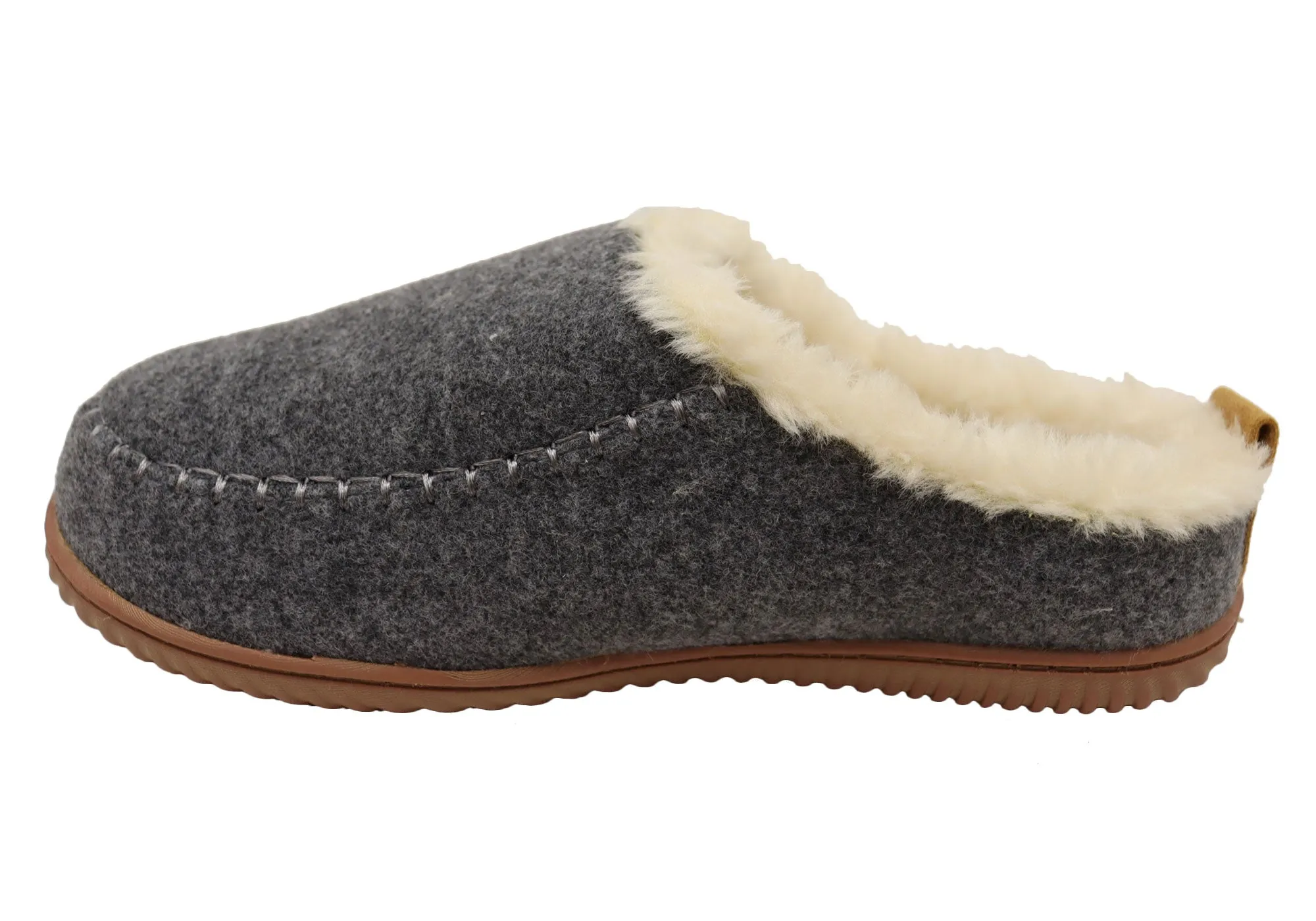 Dearfoams Chaussons confortables pour femmes à dos ouvert Bern Clog - Chaussures Dearfoams