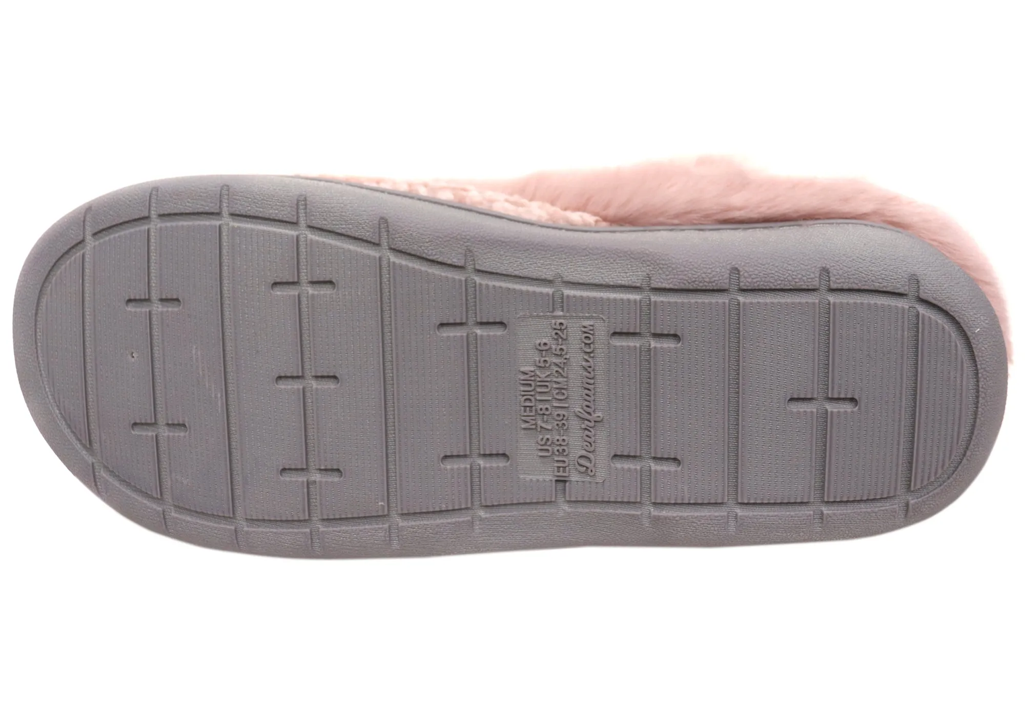 Dearfoams Chaussons Clog Confortables pour Femmes Claire en Chenille Chinée Tricotée