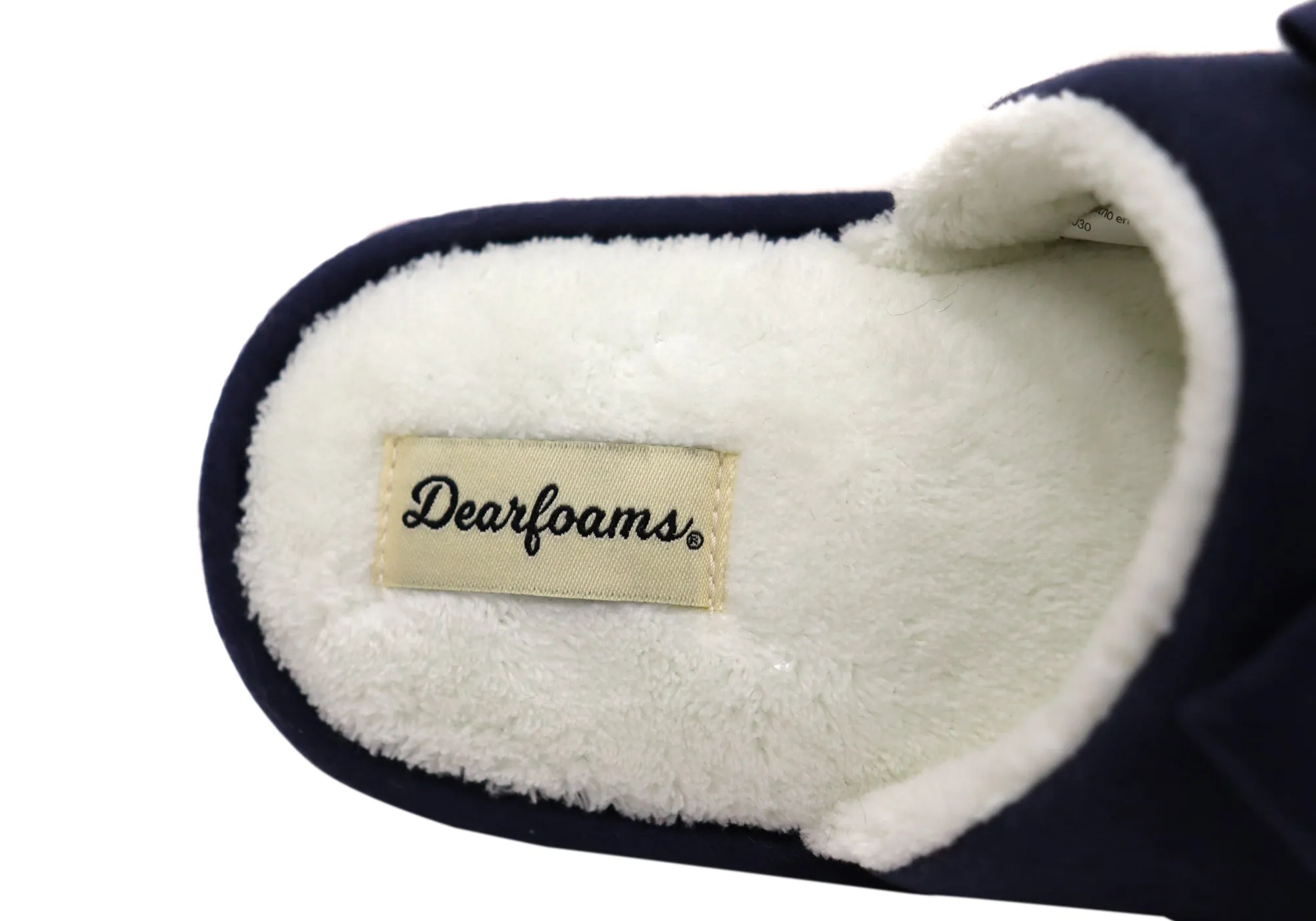 Dearfoams Chaussons femme confortables Lydia Pajama Slide avec nœud - Chaussons Dearfoams
