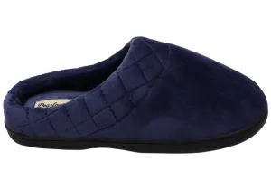 Dearfoams Womens Darcy Microfiber Velour Clog Wide Width Slippers Dearfoams Shoes