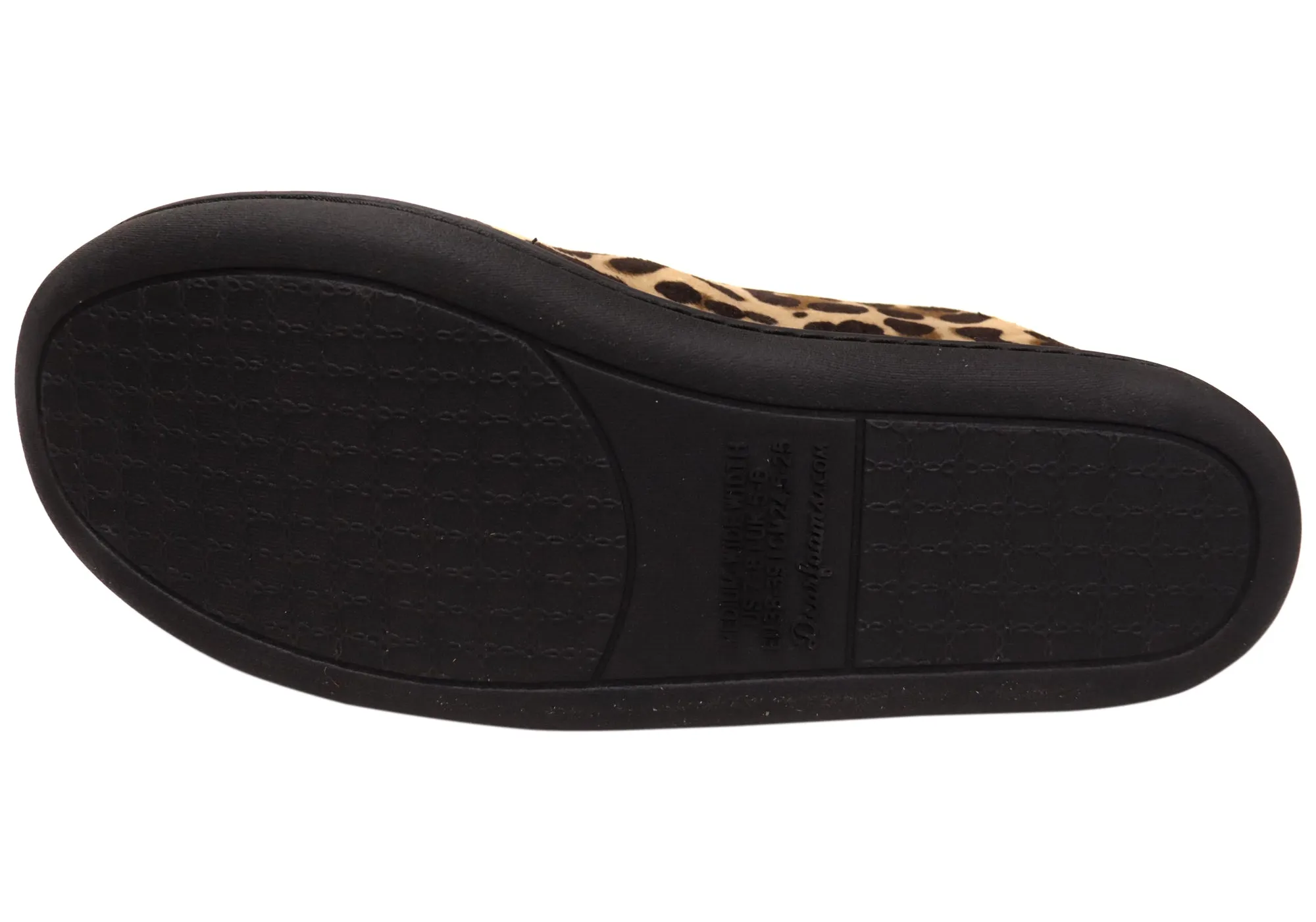 Dearfoams Chaussons pour Femmes Rebecca en Microfibre Velours Largeur Large