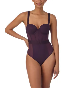DKNY Sheers Strapless Bodysuit
