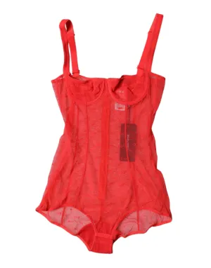 Dolce & Gabbana Tulle Balconette Bra Bodysuit Women's Underwear