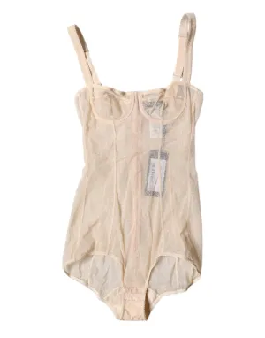 Dolce & Gabbana Tulle Balconette Bra Bodysuit Women's Underwear