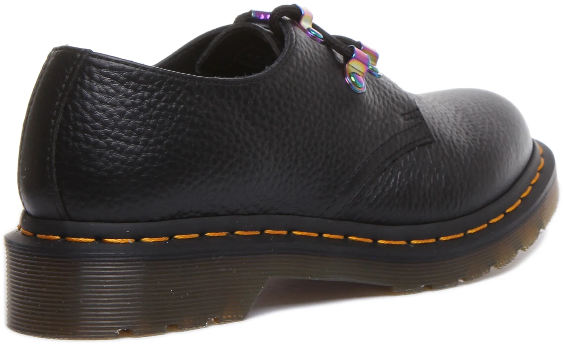 Dr Martens 1461 Fraisé En Noir Pour Femme Chaussures Dr Martens
