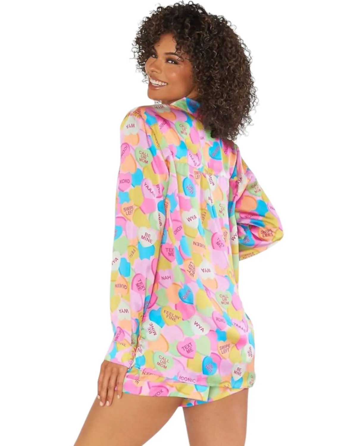 Pyjama Early Riser en Soie Candy Crush