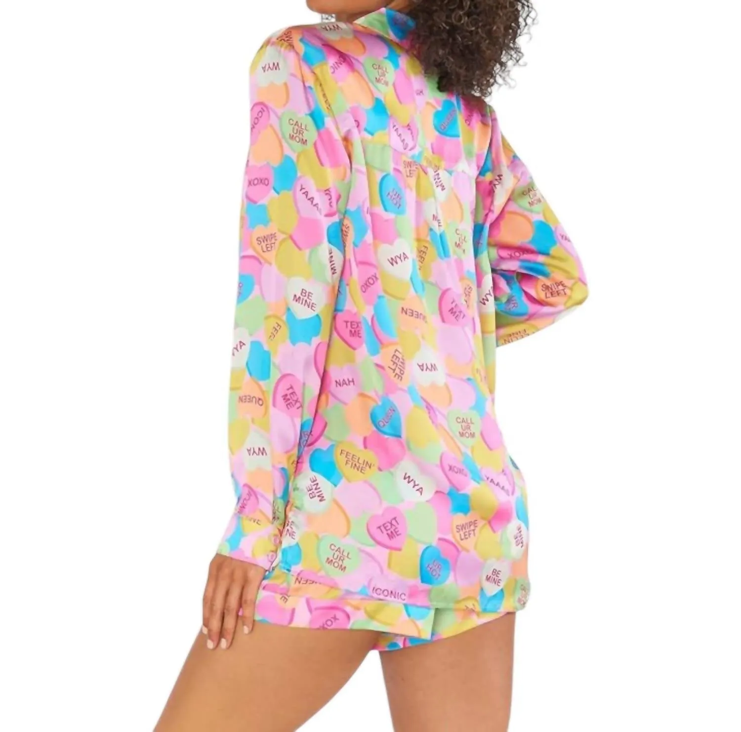 Pyjama Early Riser en Soie Candy Crush