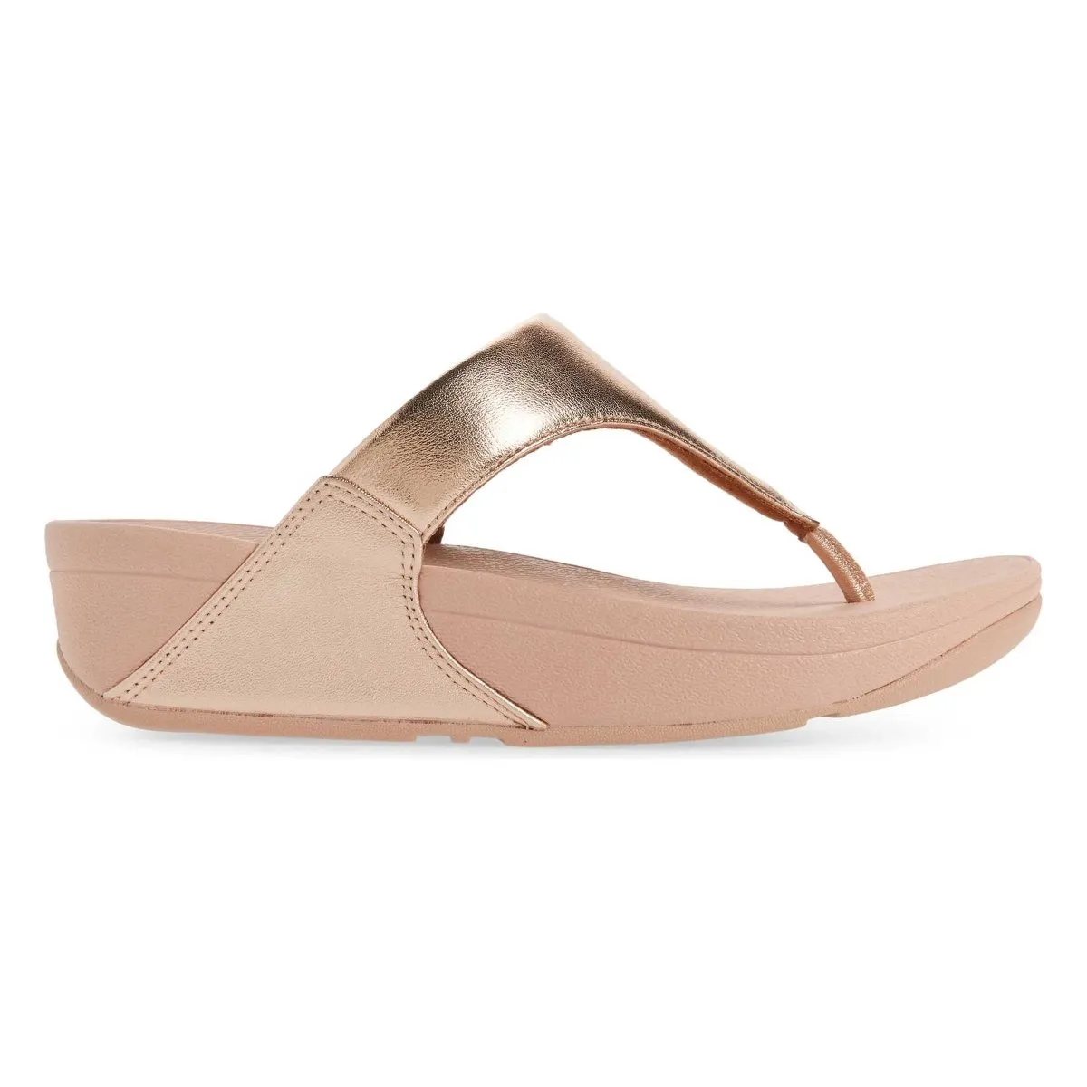 FitFlop Femme Lulu 2 en Cuir Rose Doré