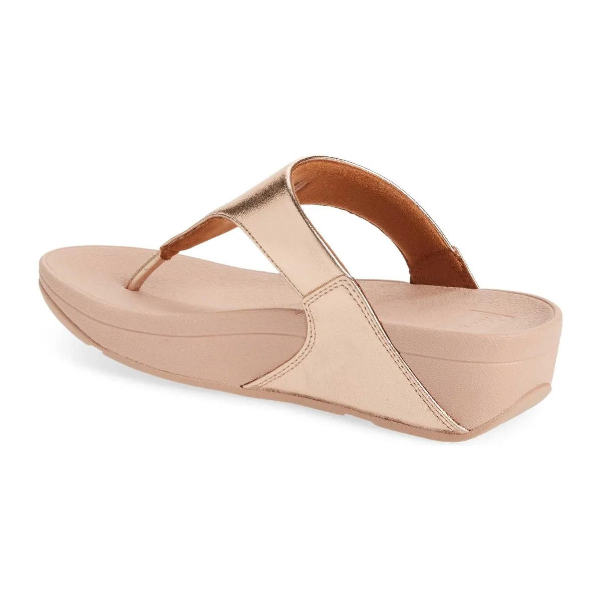 FitFlop Femme Lulu 2 en Cuir Rose Doré