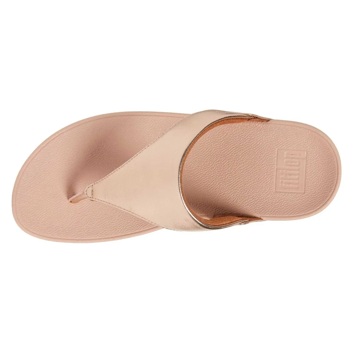 FitFlop Femme Lulu 2 en Cuir Rose Doré
