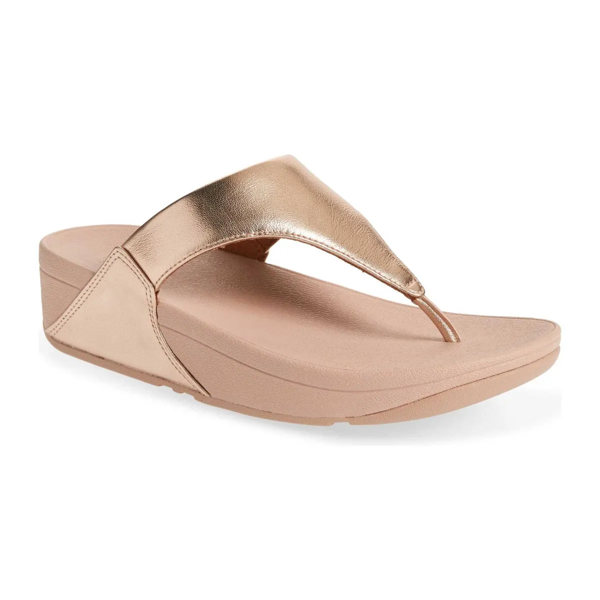 FitFlop Femme Lulu 2 en Cuir Rose Doré