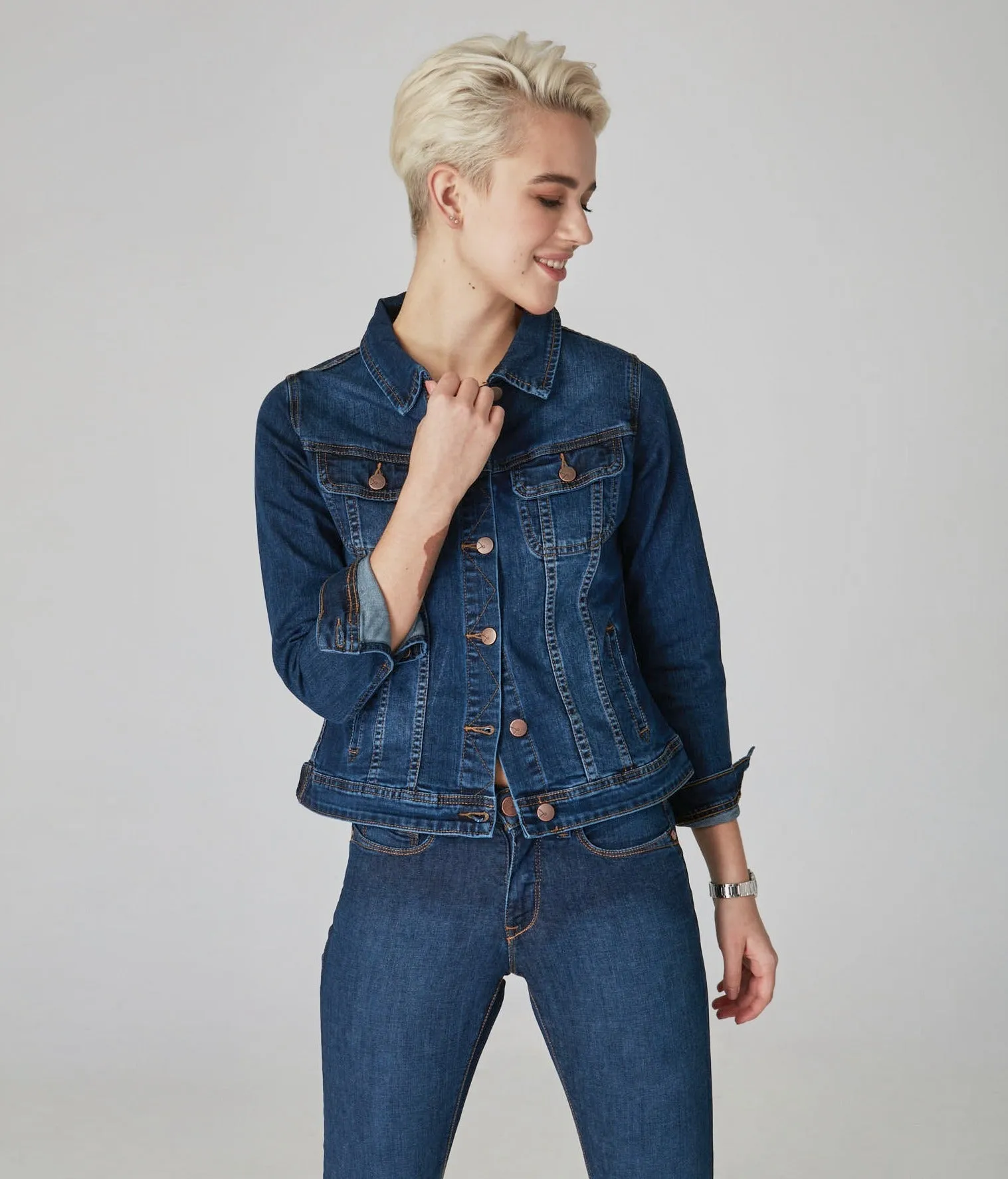Veste en denim classique Gabriella-CSN