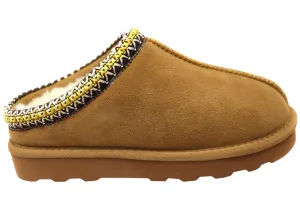 Grosby Brandy Ugg Womens Comfortable Open Back Slippers Grosby Shoes