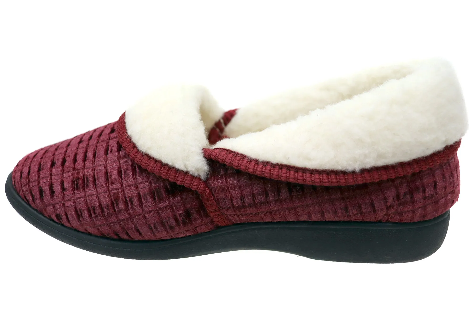 Grosby Camille Chaussons d'intérieur confortables pour femmes Grosby Shoes