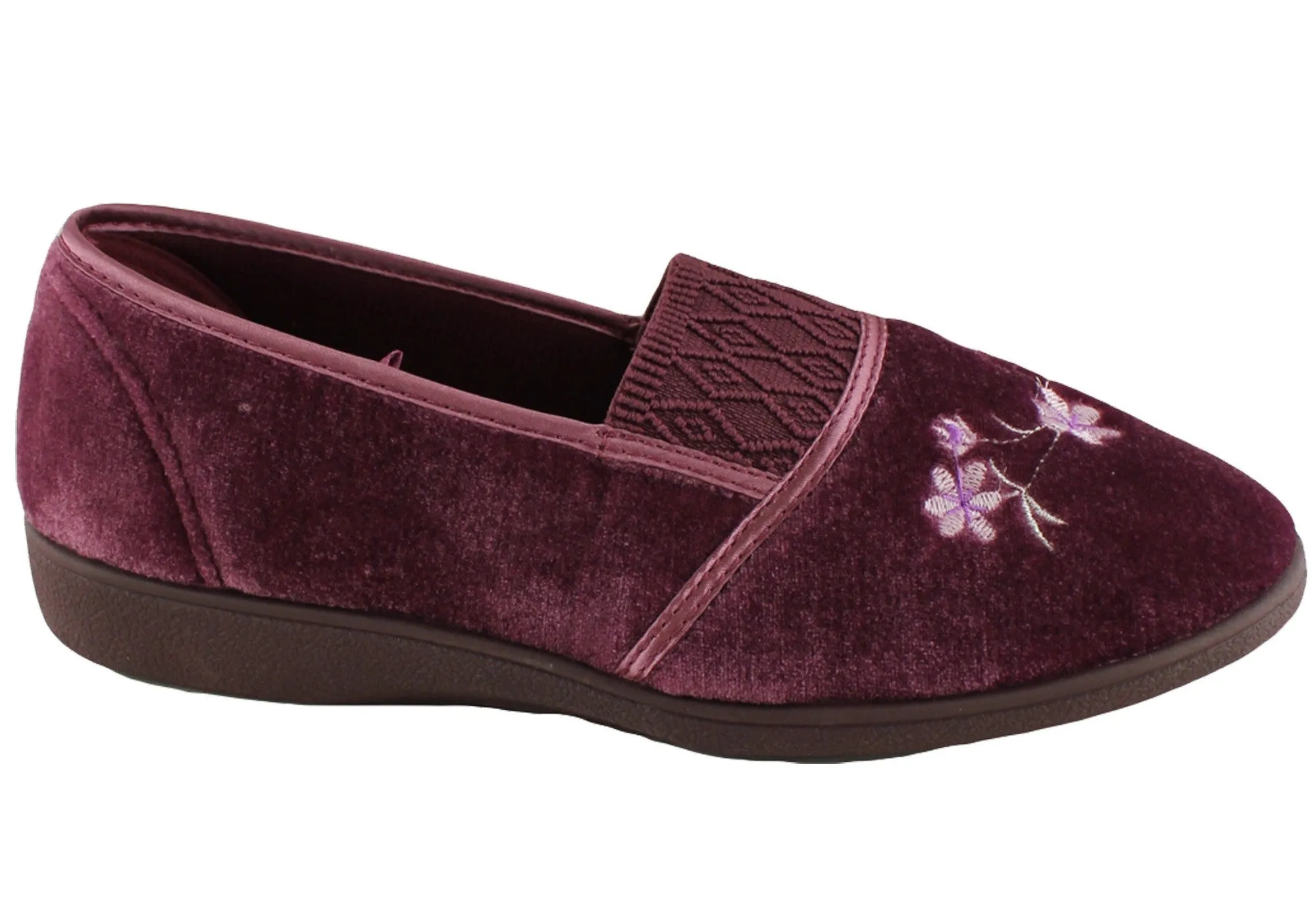 Grosby Sasha Pantoufles Confortables d'Intérieur pour Femmes Chaussures Grosby