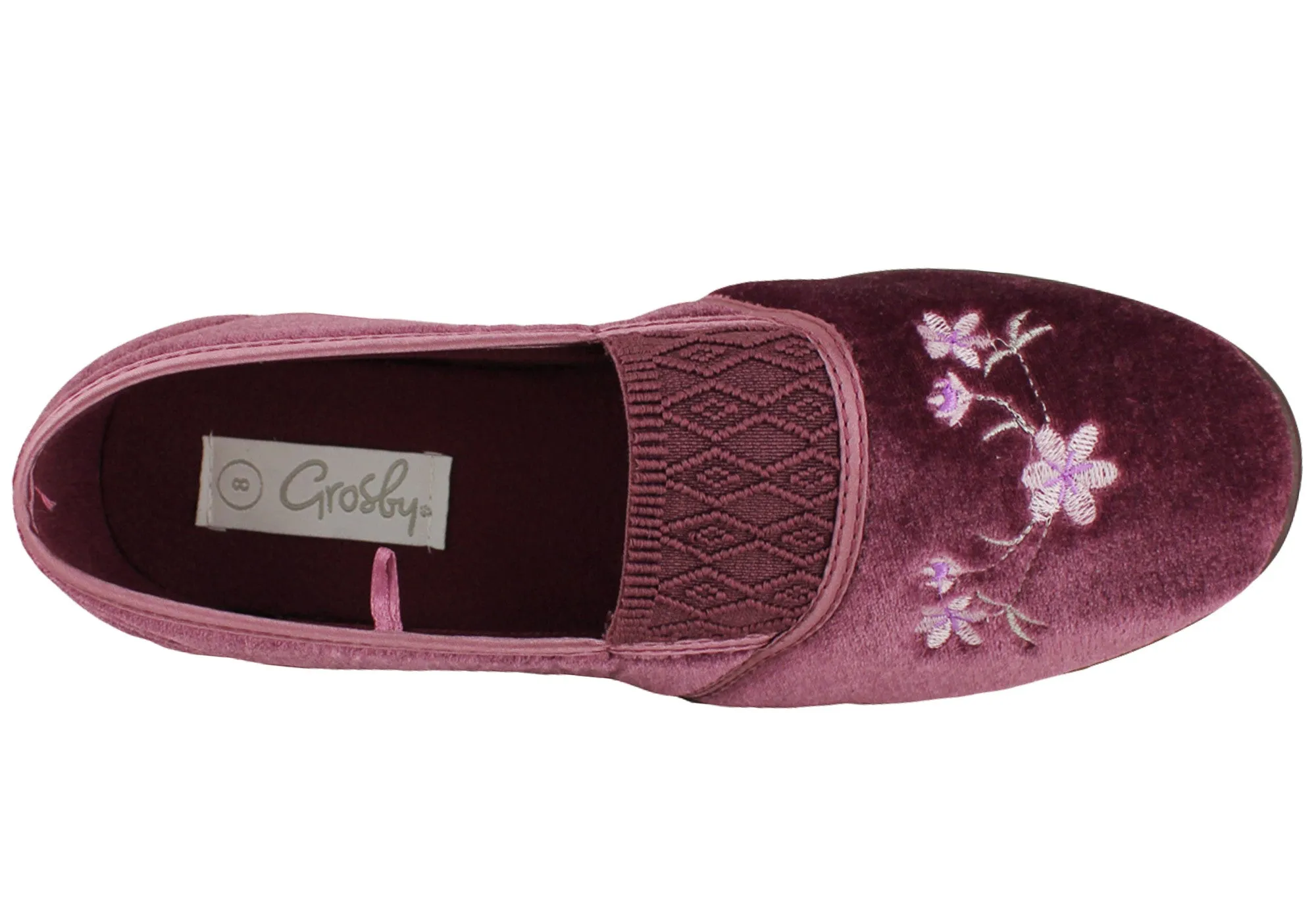 Grosby Sasha Pantoufles Confortables d'Intérieur pour Femmes Chaussures Grosby