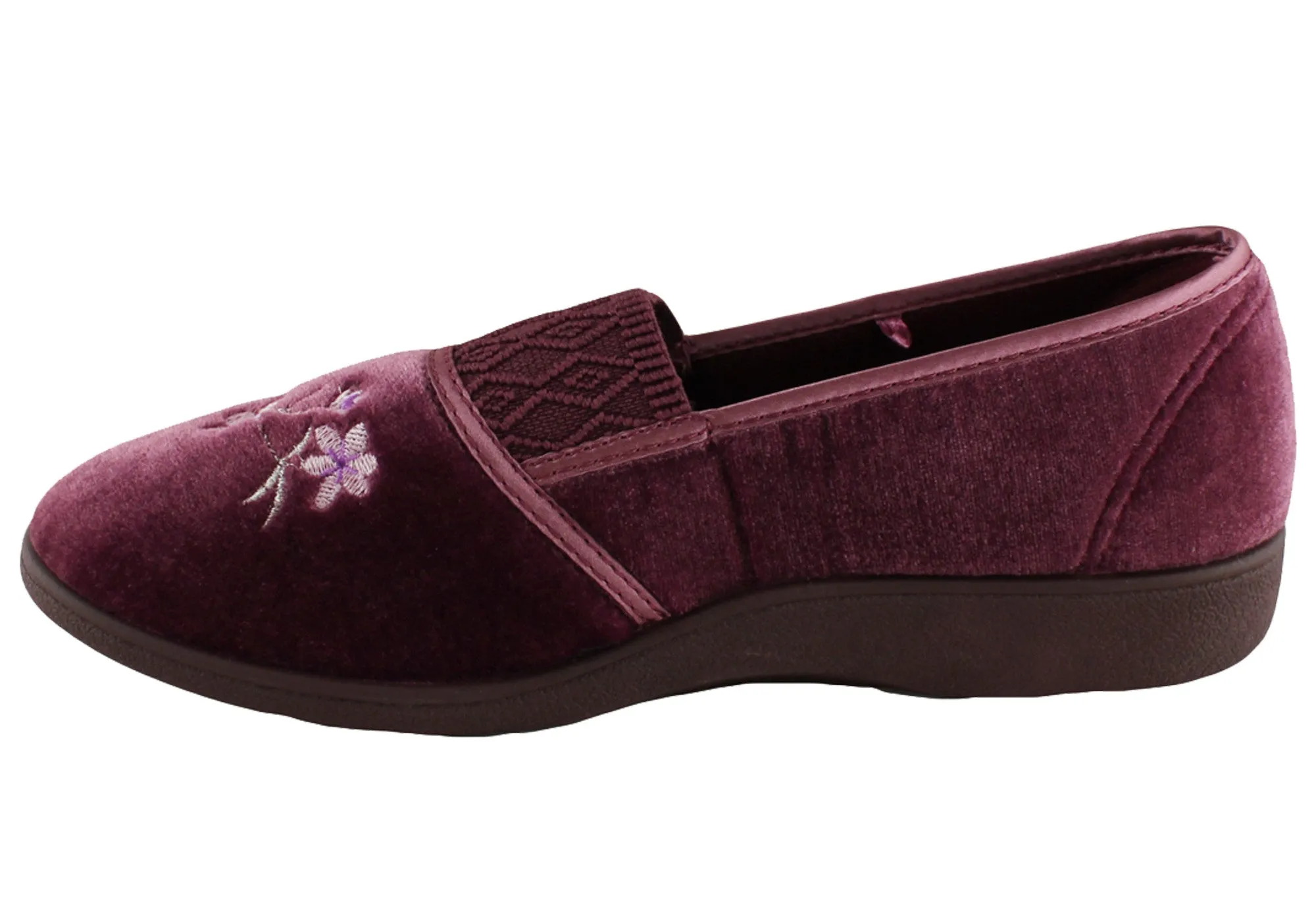 Grosby Sasha Pantoufles Confortables d'Intérieur pour Femmes Chaussures Grosby