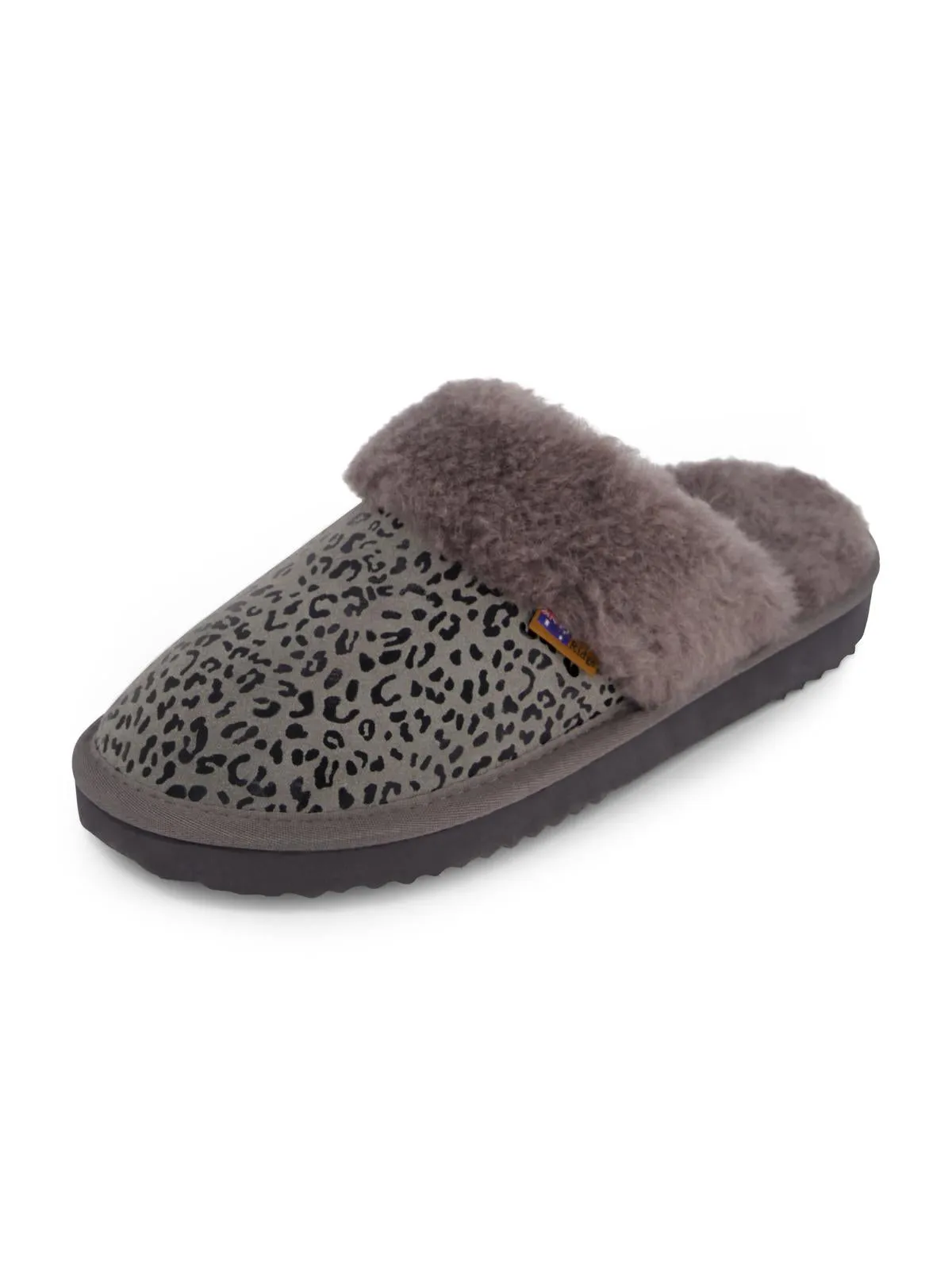 Mules Harper pour Femmes en Daim Doublé de Fausse Fourrure - Chaussons ecco