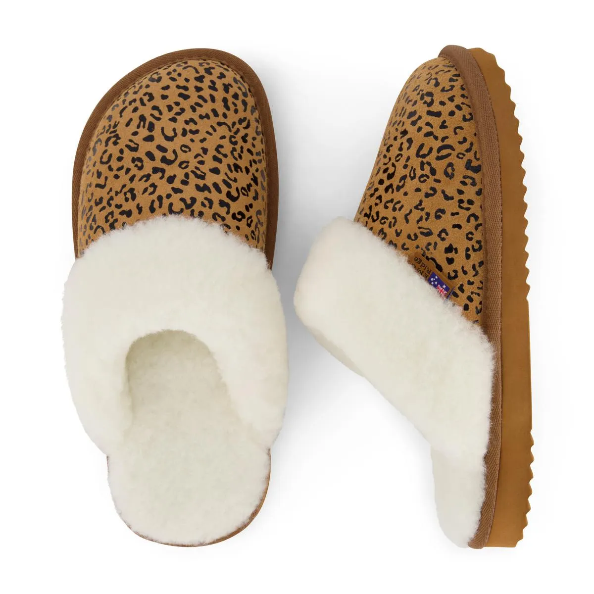 Mules Harper pour Femmes en Daim Doublé de Fausse Fourrure - Chaussons ecco