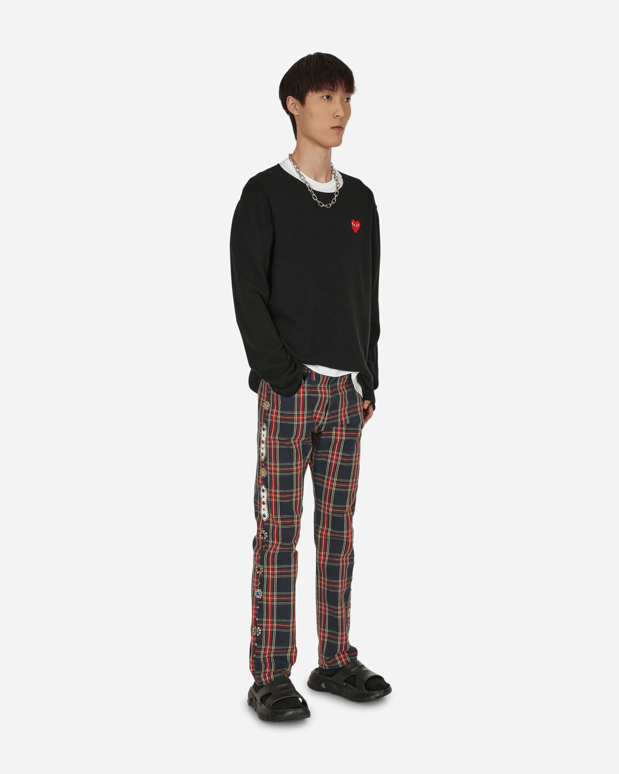 Pull à motif cœur noir