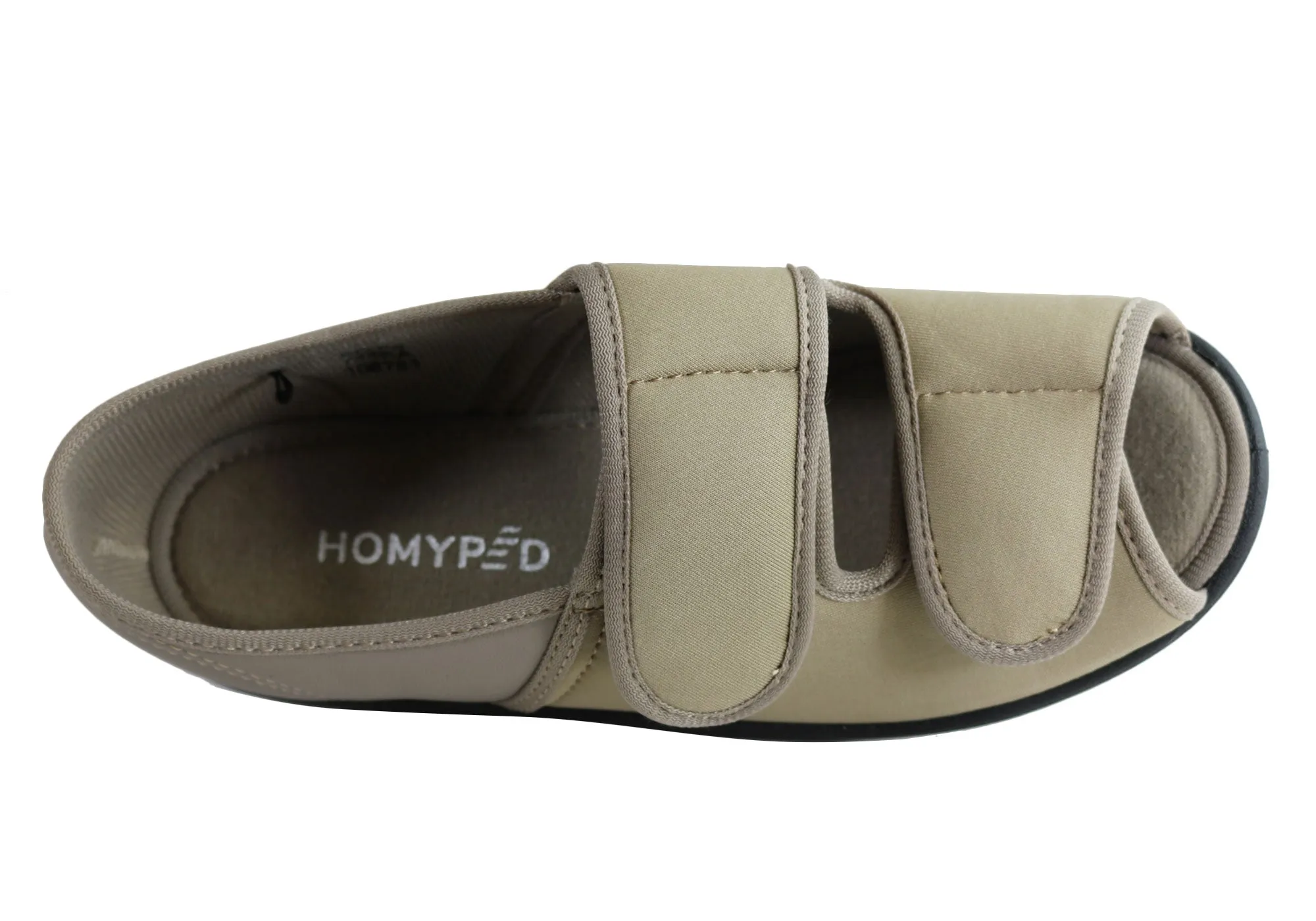 Homyped Chaussons Femme Confort Largeur Ajustable à Bout Ouvert Homyped
