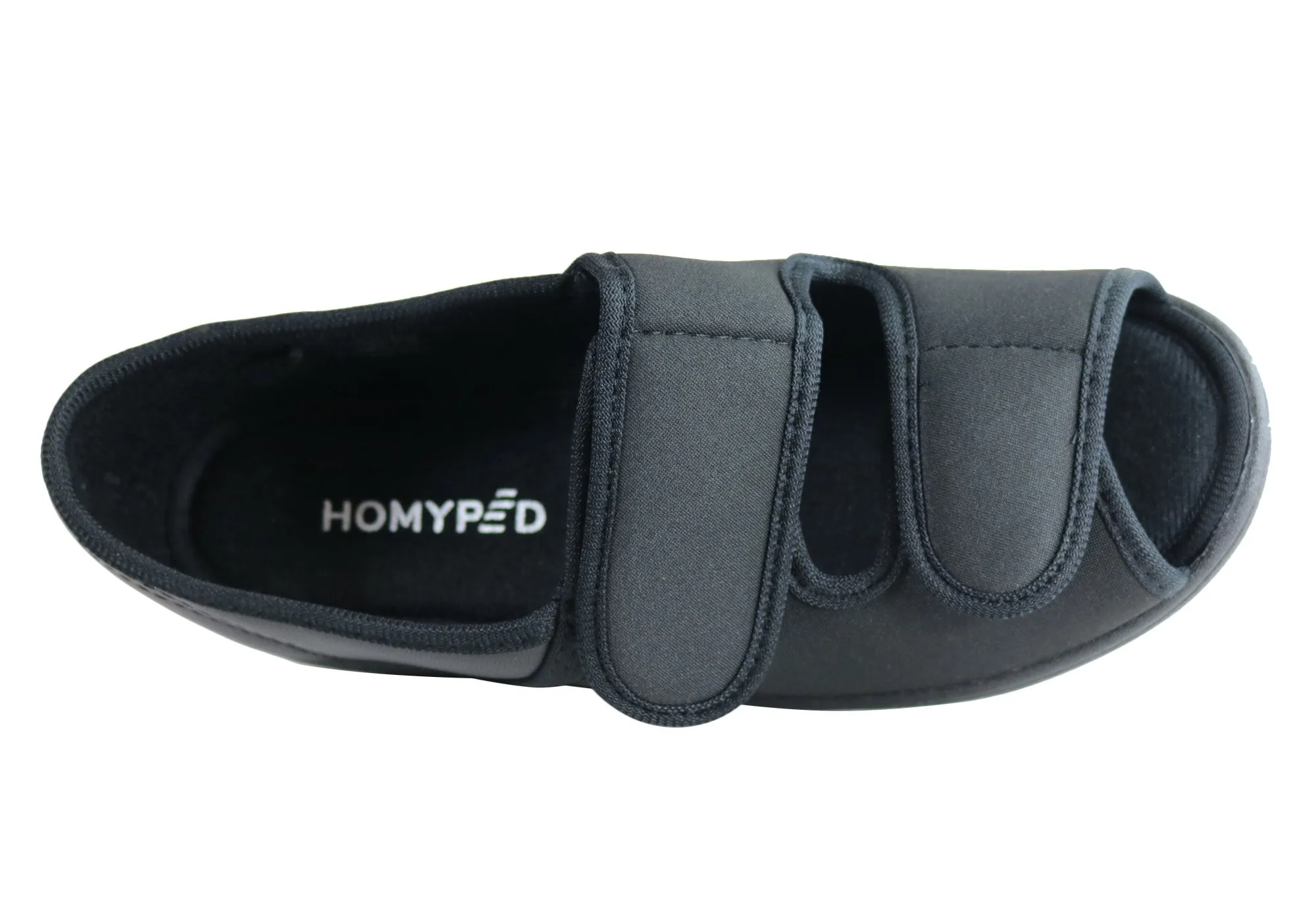 Homyped Chaussons Femme Confort Largeur Ajustable à Bout Ouvert Homyped