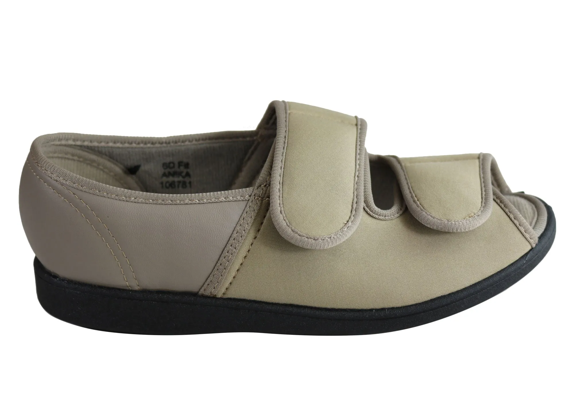 Homyped Chaussons Femme Confort Largeur Ajustable à Bout Ouvert Homyped