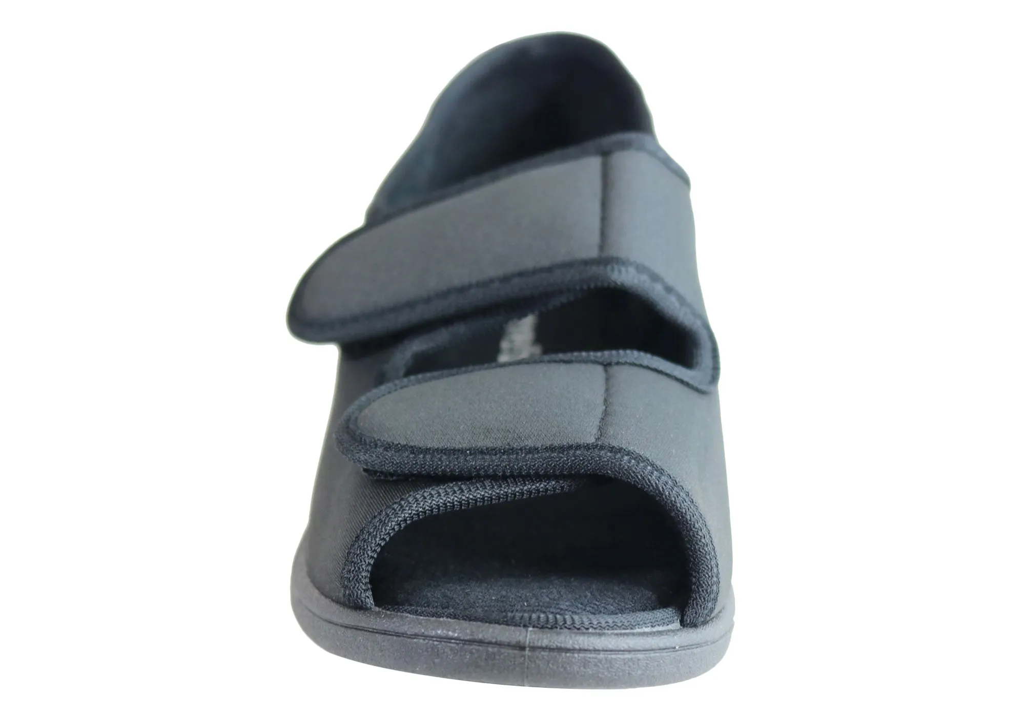 Homyped Chaussons Femme Confort Largeur Ajustable à Bout Ouvert Homyped