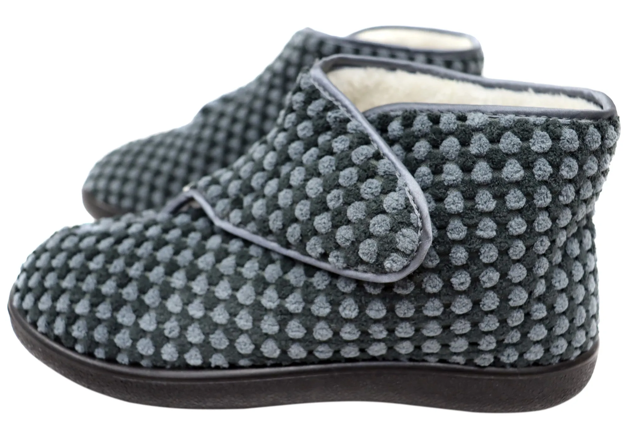 Homyped Glenny Chaussons Femme Confortables et Soutenants à Largeur Large Chaussures Homyped