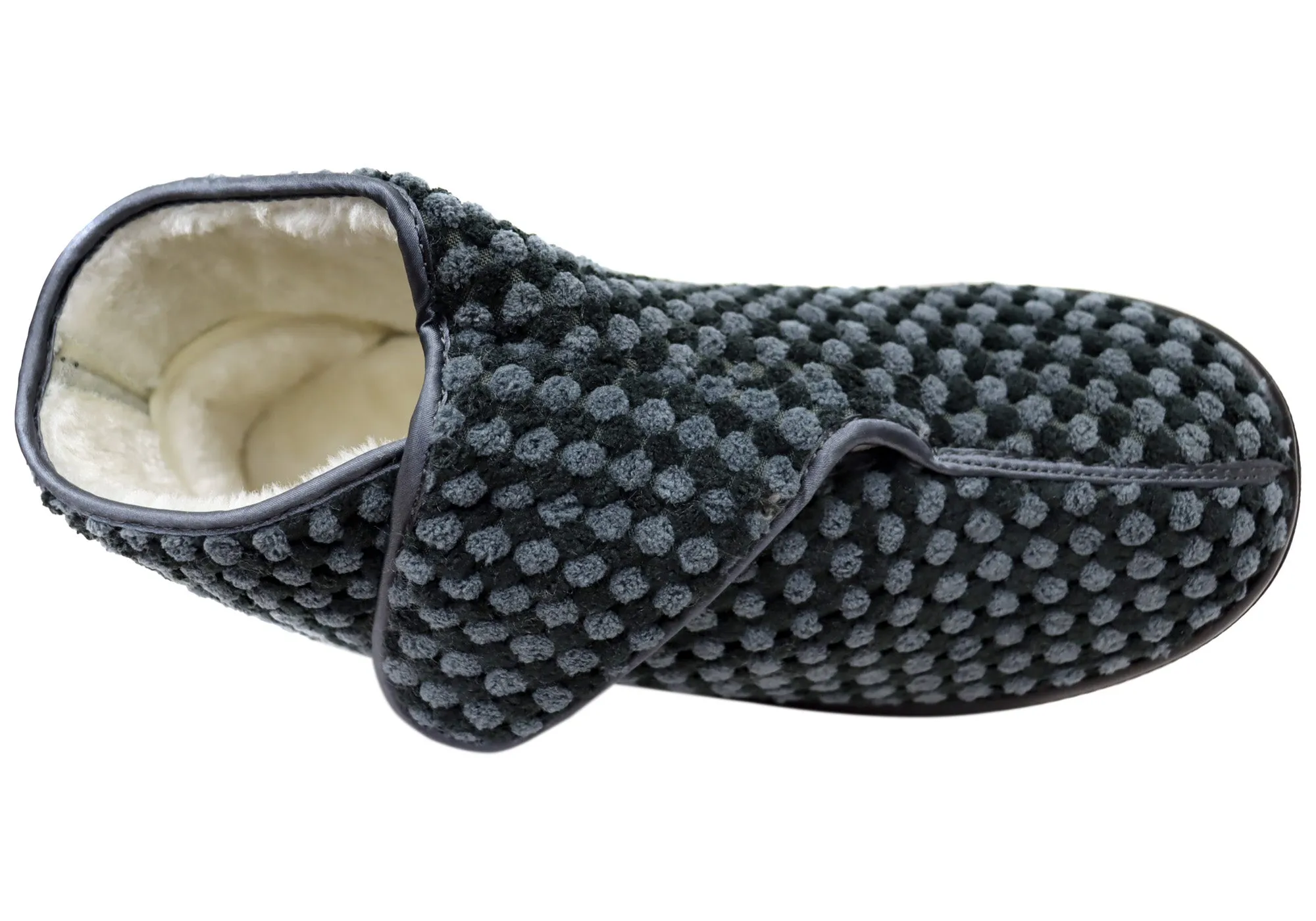 Homyped Glenny Chaussons Femme Confortables et Soutenants à Largeur Large Chaussures Homyped