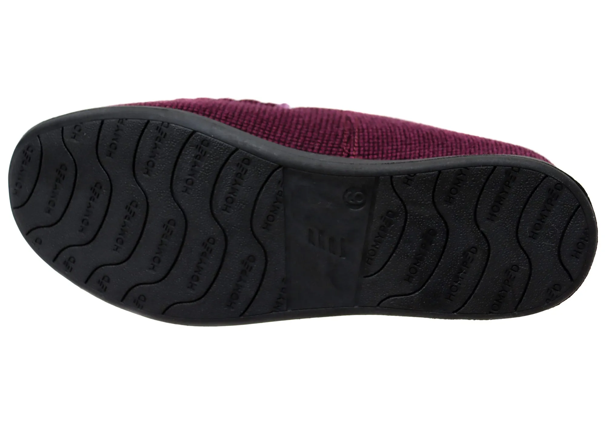 Homyped Grace Moccasin Chaussons Femme Confortables, Soutien et Largeur Large Chaussons Homyped