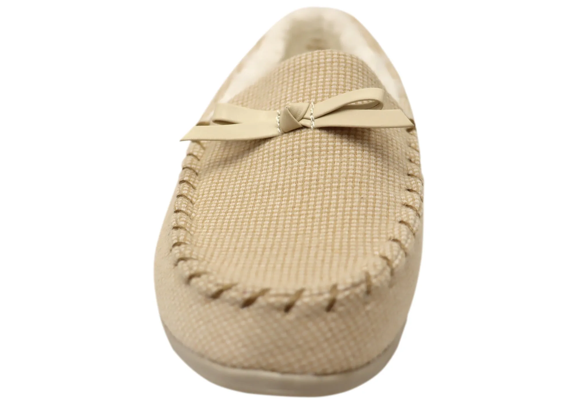Homyped Grace Moccasin Chaussons Femme Confortables, Soutien et Largeur Large Chaussons Homyped