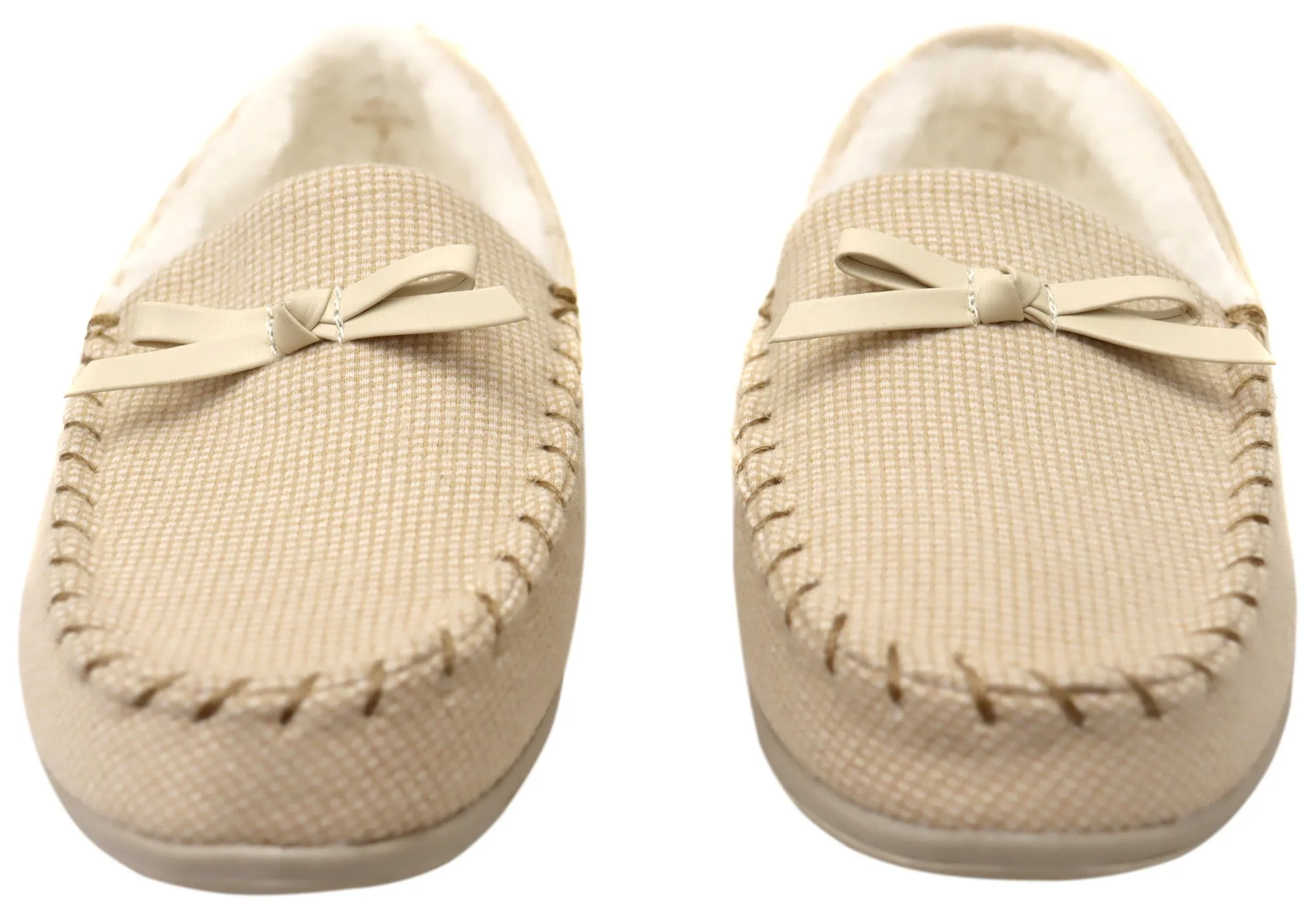 Homyped Grace Moccasin Chaussons Femme Confortables, Soutien et Largeur Large Chaussons Homyped