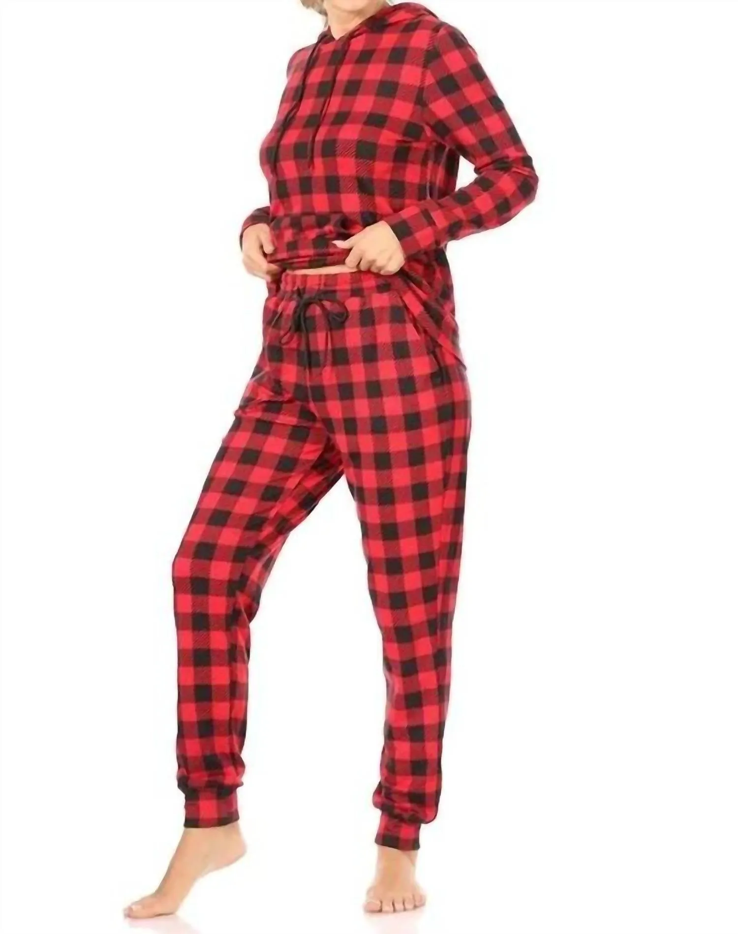 Ensemble de pyjama à capuche multicolore