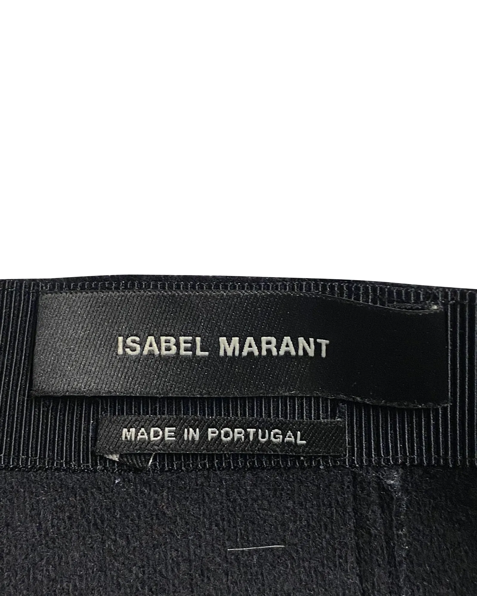 Isabel Marant Frye Jupe Plissée Mini en Laine Vierge Grise