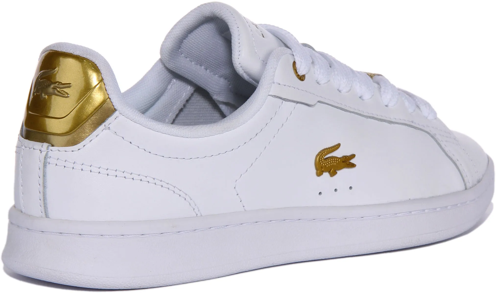Lacoste Carnaby Pro En Or Blanc Pour Femme Chaussures Lacoste