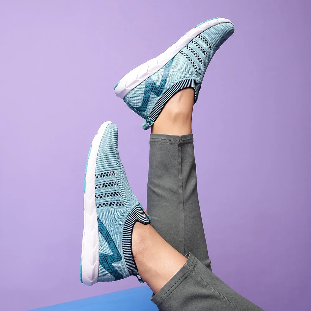 Chaussures décontractées sans lacets Leap7x vertes pour femmes LEWIS By Liberty