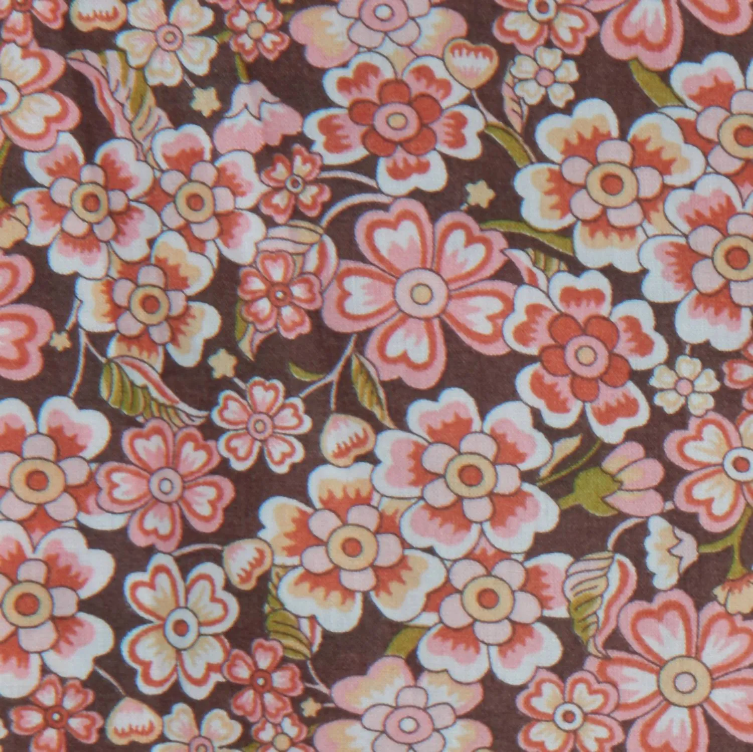 Pyjama Long Classique en Coton Liberty Imprimé Floral Anoki Rose
