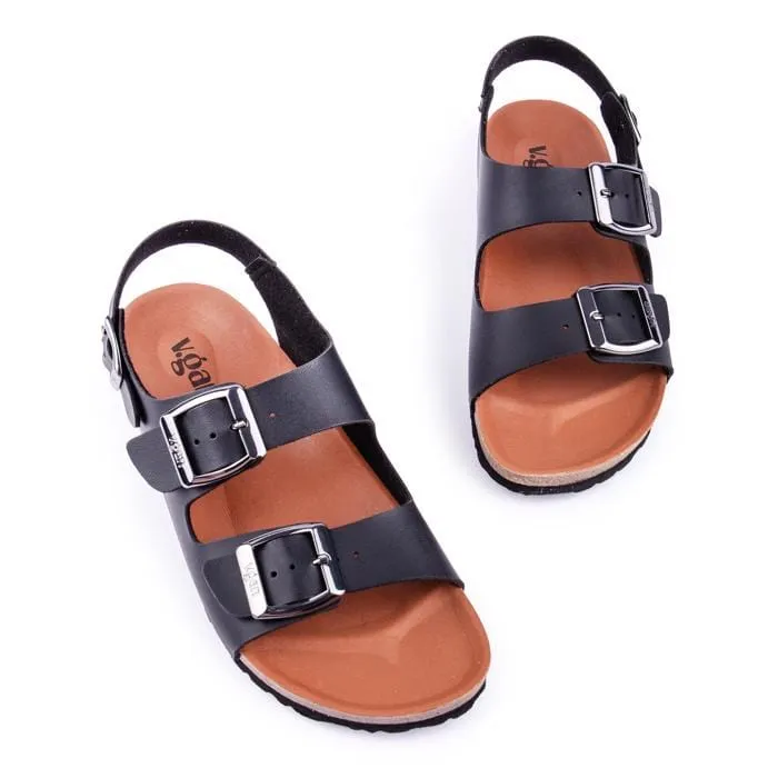 Sandales pour hommes Lima à semelle végétalienne | Noir