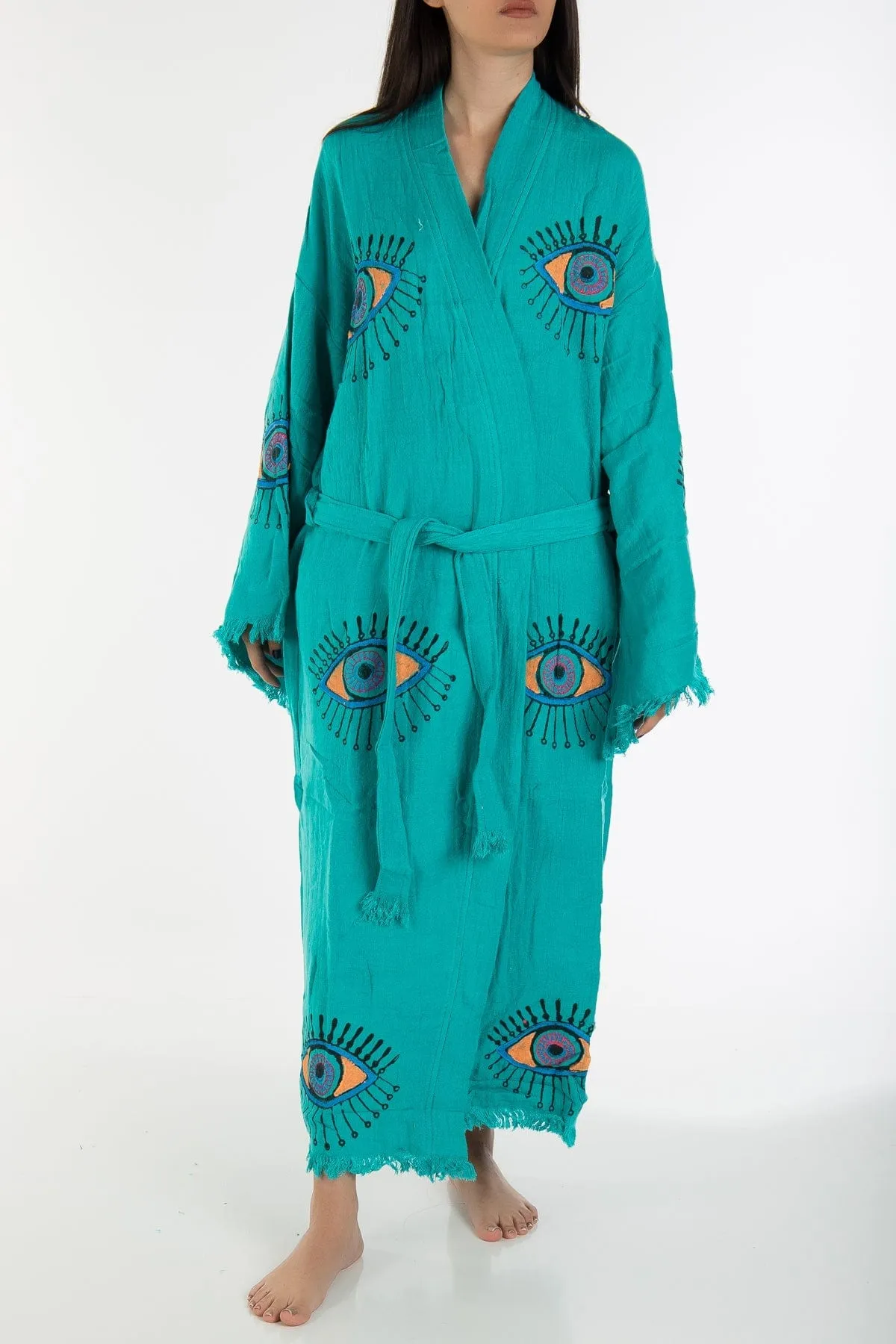 Marina Kimono en Coton Fait Main | Yeux Colorés