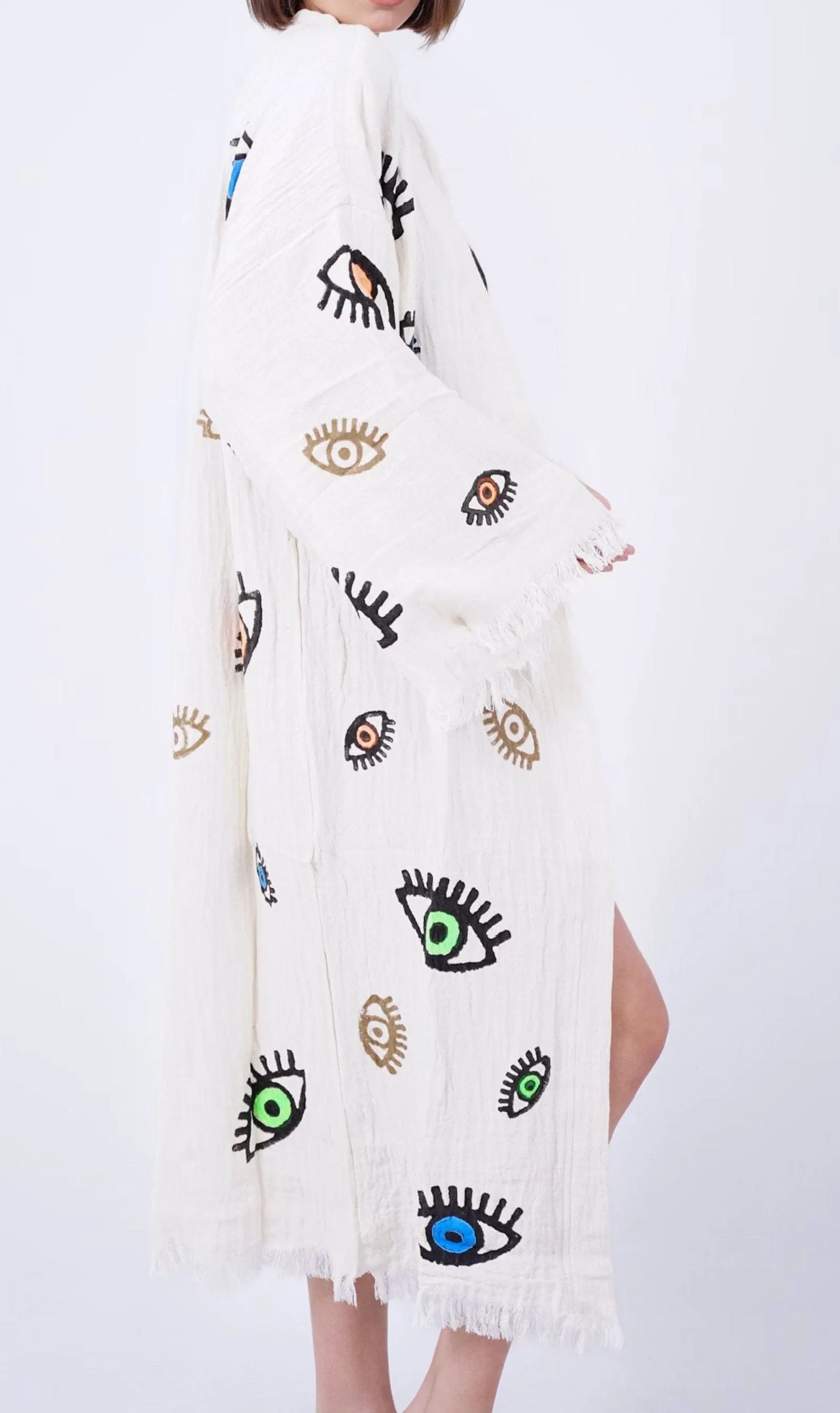 Marina Kimono en Coton Fait Main | Yeux Colorés